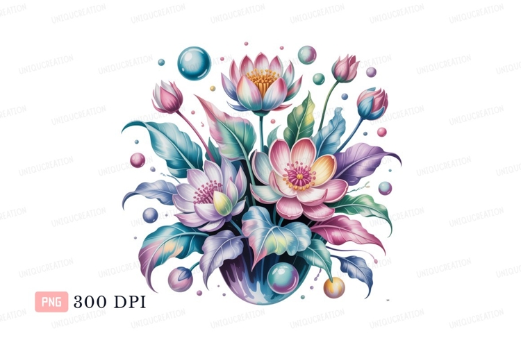 Blue Flowers Clipart Image 21