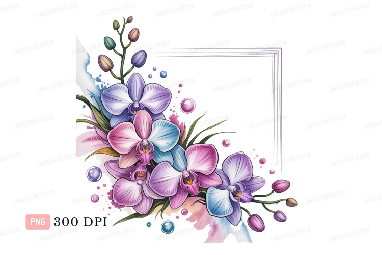 Orchid Clipart Image 8