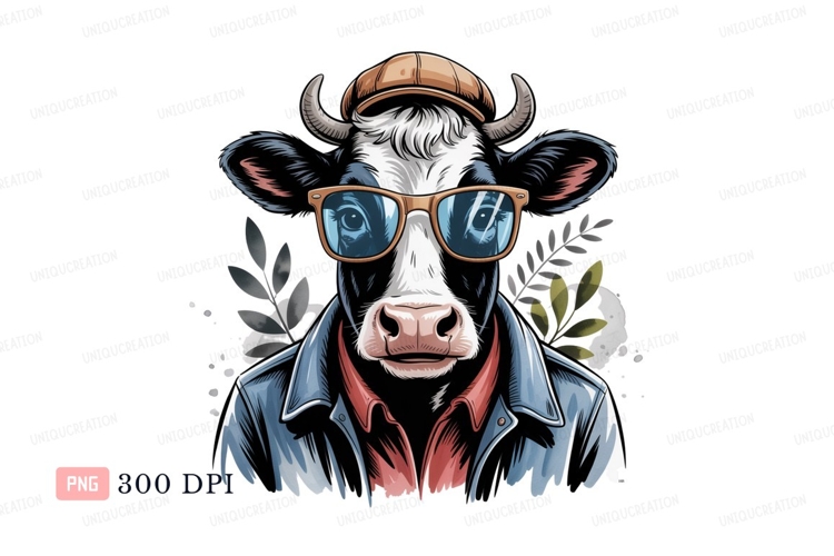 Black And White Cow Clipart Image 11