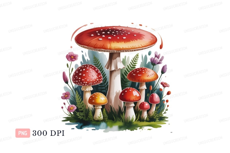 Mushrooms Clipart Image 13