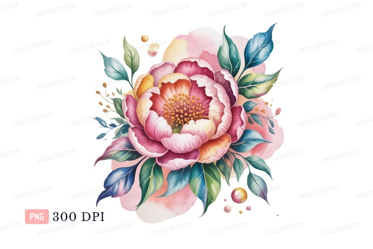 Peony Clipart Image 22