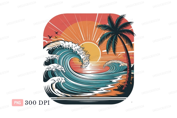 Ocean Wave Clipart Image 8