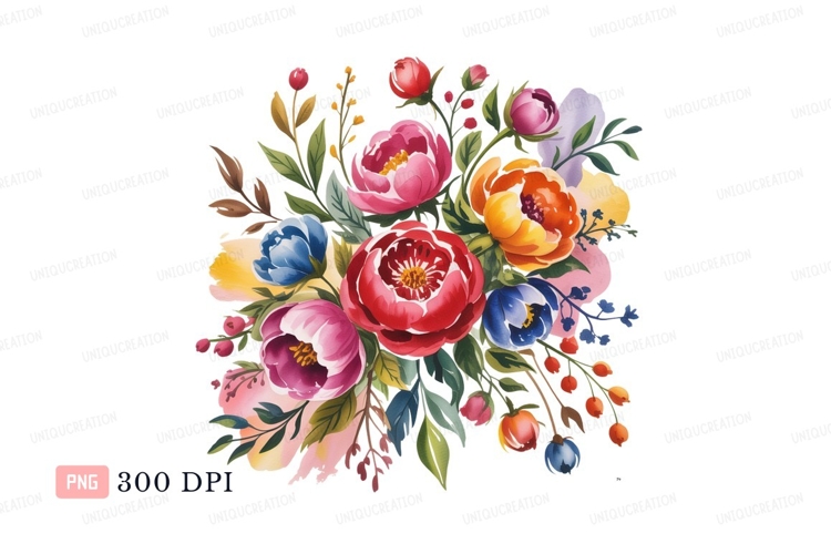 Blue Flowers Clipart Image 15