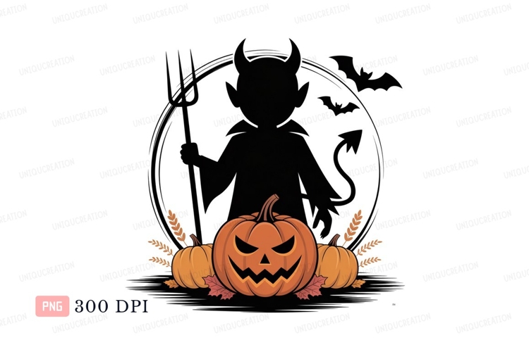 Spooky Halloween Pumpkins Autumn Leaves jackolantern