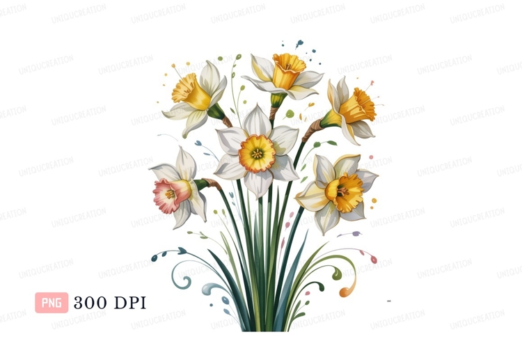 Daffodils Clipart Image 9