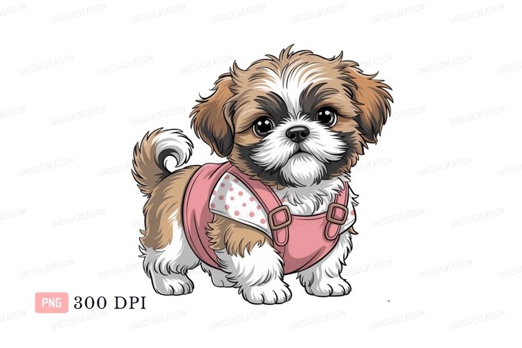 Shih Tzu Clipart Image 13