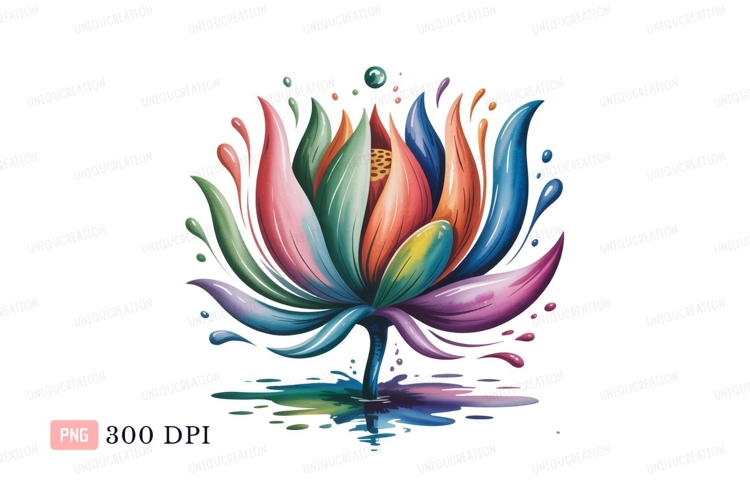Lotus Flower Clipart Image 12