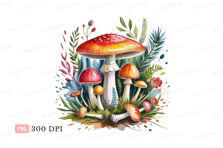 Mushrooms Clipart Image 13
