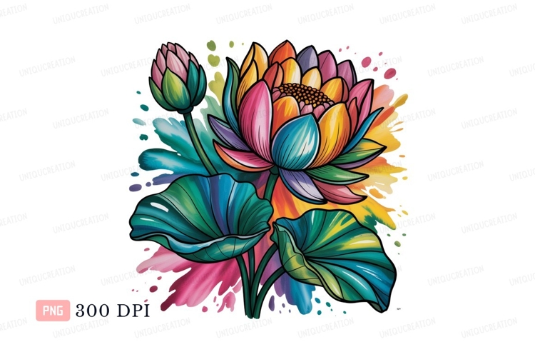 Lotus Flower Clipart Image 11