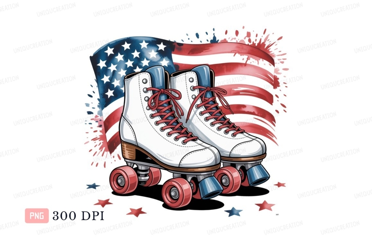 White Roller Skate Clipart Image 5