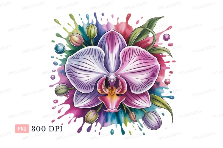 Orchid Clipart Image 3