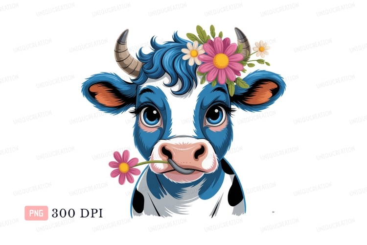 Blue Flowers Clipart Image 23