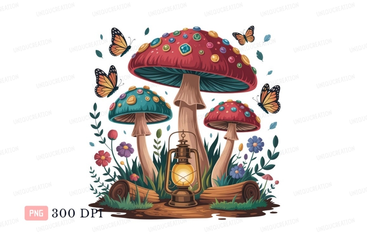 Mushrooms Clipart Image 16