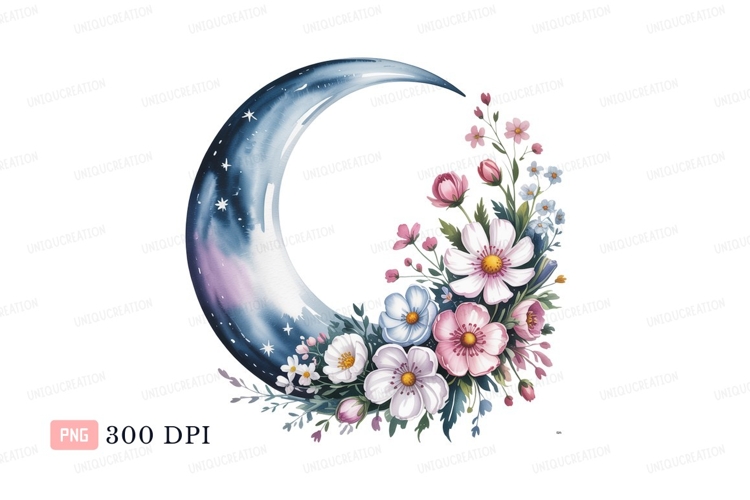 Blue Flowers Clipart Image 12
