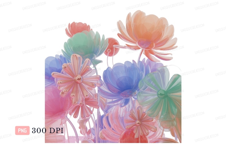 Blue Flowers Clipart Image 9