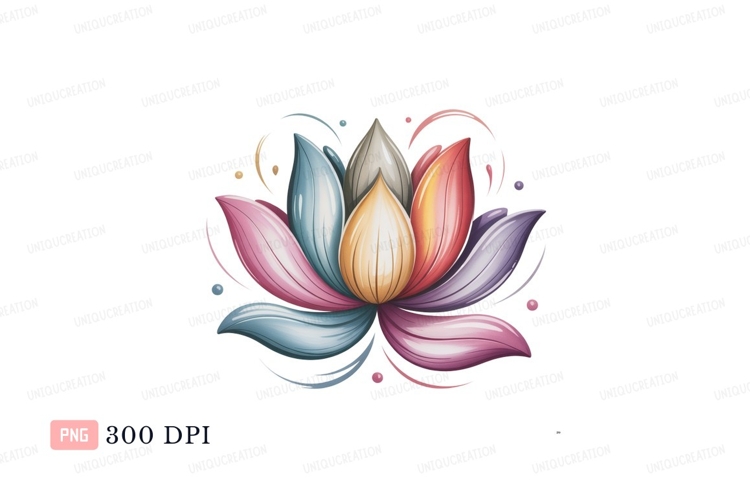 Lotus Flower Clipart Image 9