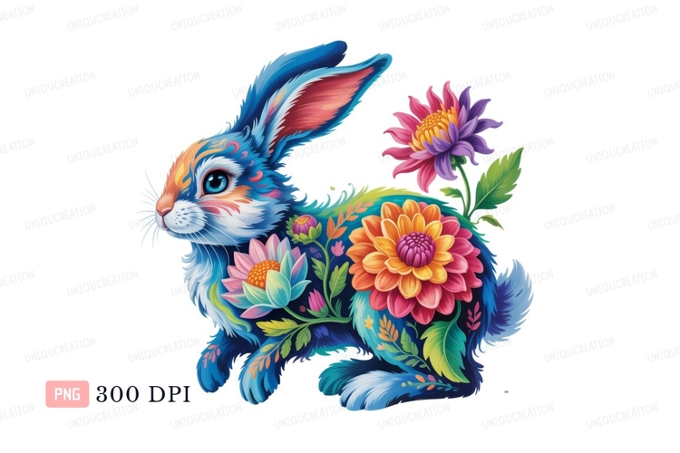 Blue Flowers Clipart Image 8