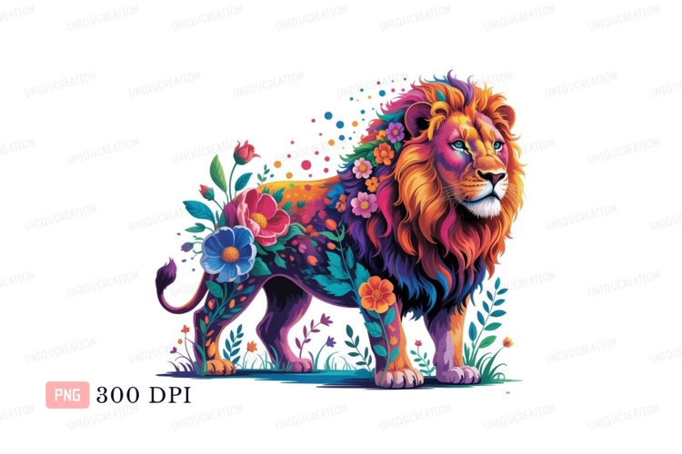 Colorful floral lion flowers nature