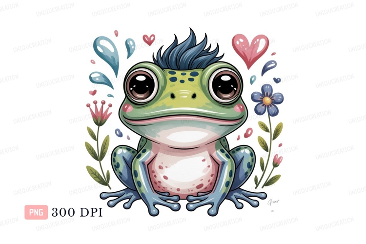 Blue Flowers Clipart Image 11