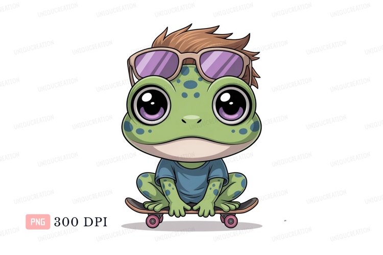 Cute Frog Clipart Image 10
