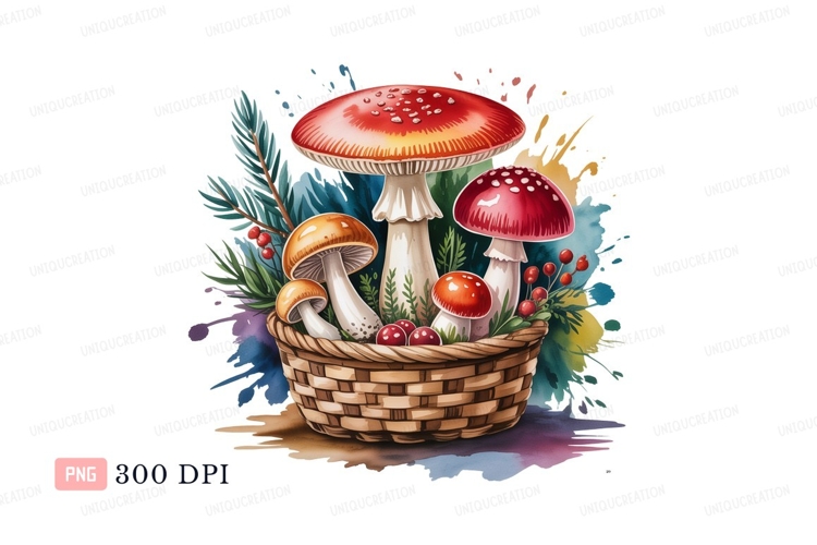Mushrooms Clipart Image 9
