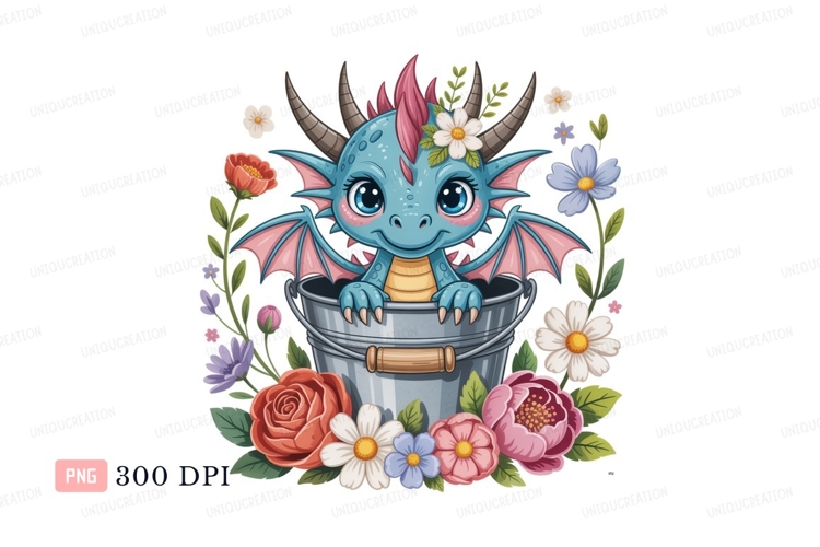 Blue Flowers Clipart Image 14