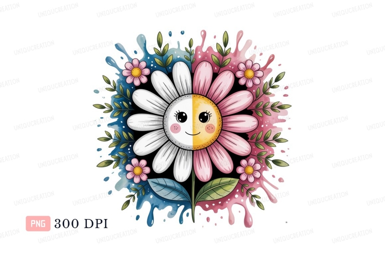 Blue Flower Clipart Image 7