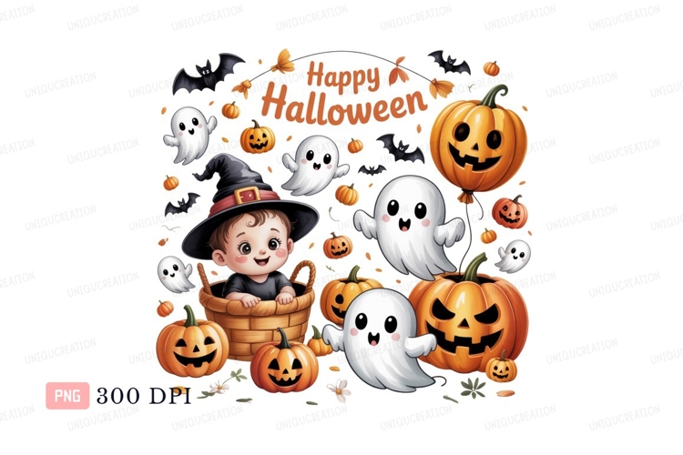 Black And White Pumpkin Clipart Image 14