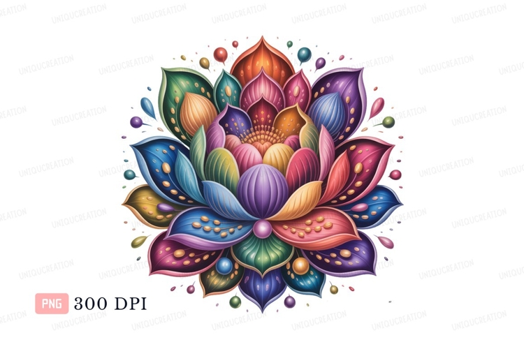 Lotus Flower Clipart Image 6