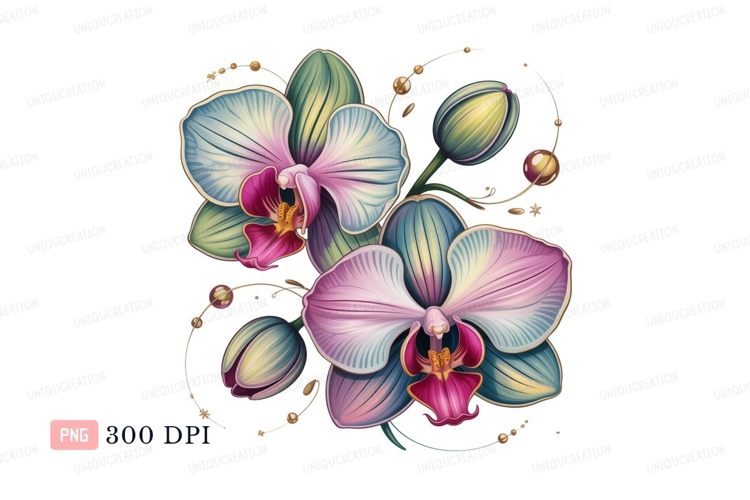 Blue Flowers Clipart Image 22