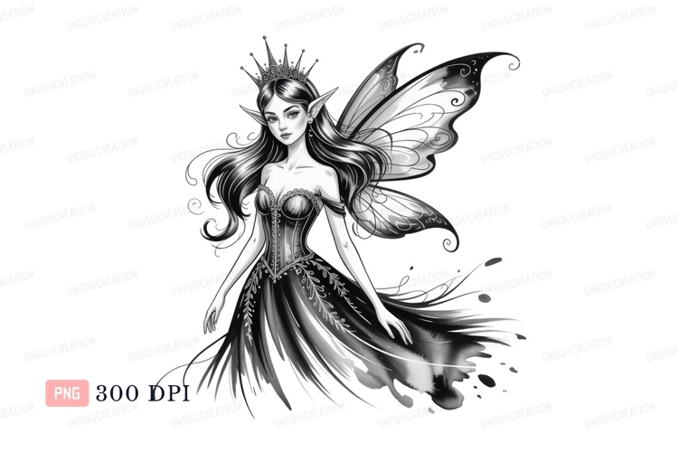 Crown Clipart Black And White Image 7
