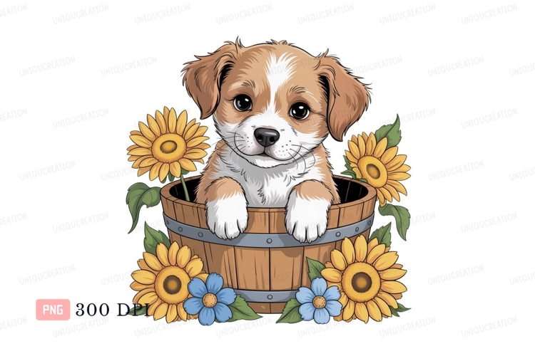 Blue Flowers Clipart Image 4