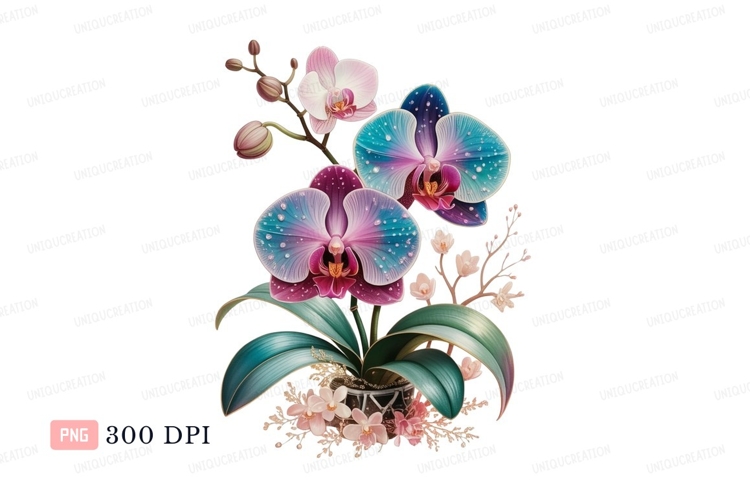 Blue Flower Clipart Image 5
