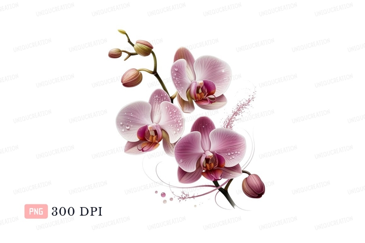 Orchid Clipart Image 2