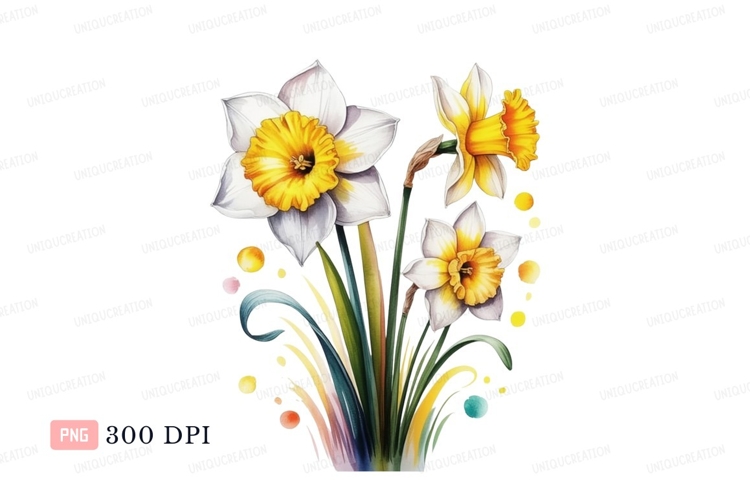 Daffodils Clipart Image 11