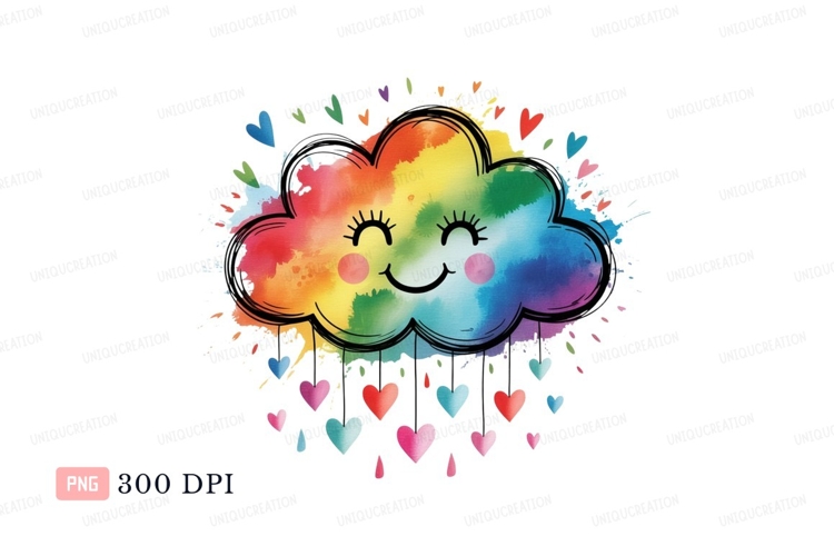 Raining Cloud Clipart Image 13