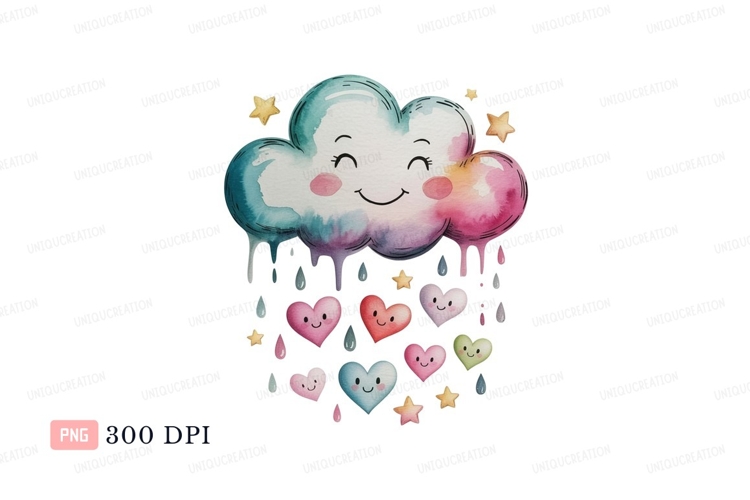 Raining Cloud Clipart Image 12