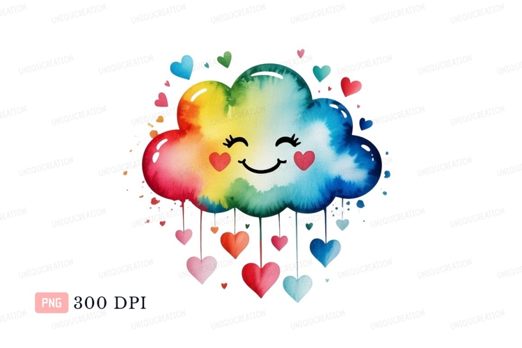 Raining Cloud Clipart Image 10