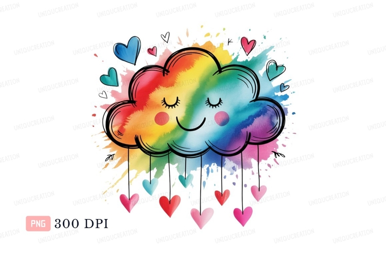 Raining Cloud Clipart Image 9