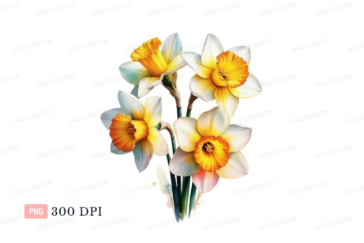 Daffodils Clipart Image 8