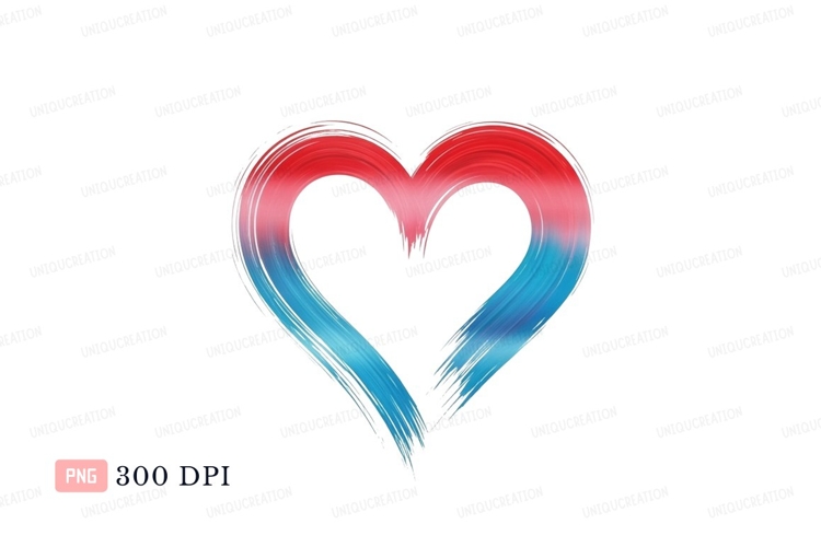 Blue Heart Clipart Image 13