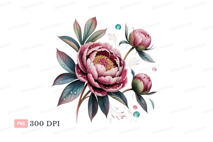 Peony Clipart Image 15