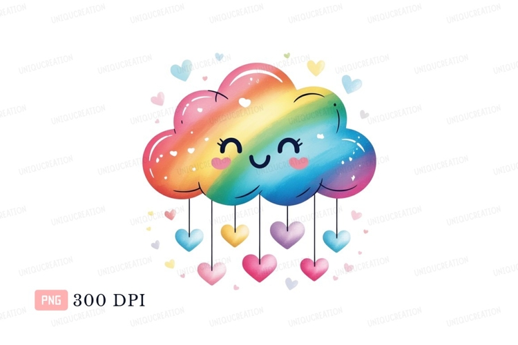 Raining Cloud Clipart Image 6