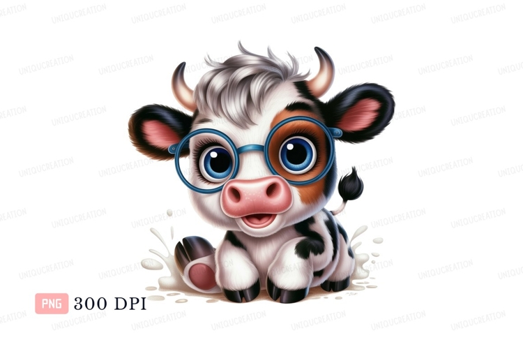 Cute Cartoon Cow Image 21
