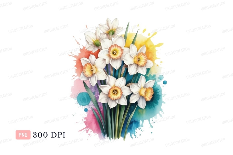 Daffodils Clipart Image 7