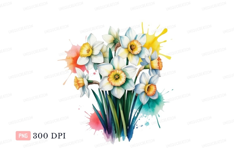 Daffodils Clipart Image 6