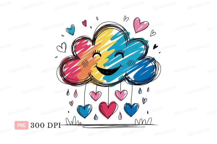 Raining Cloud Clipart Image 5