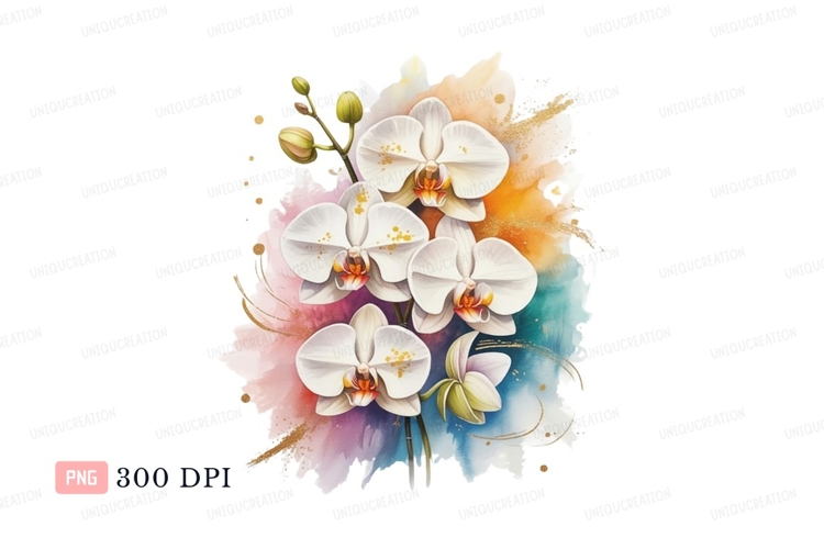 Orchid Clipart Image 24