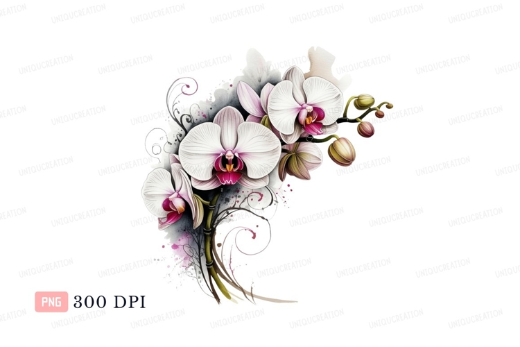 Orchid Clipart Image 22