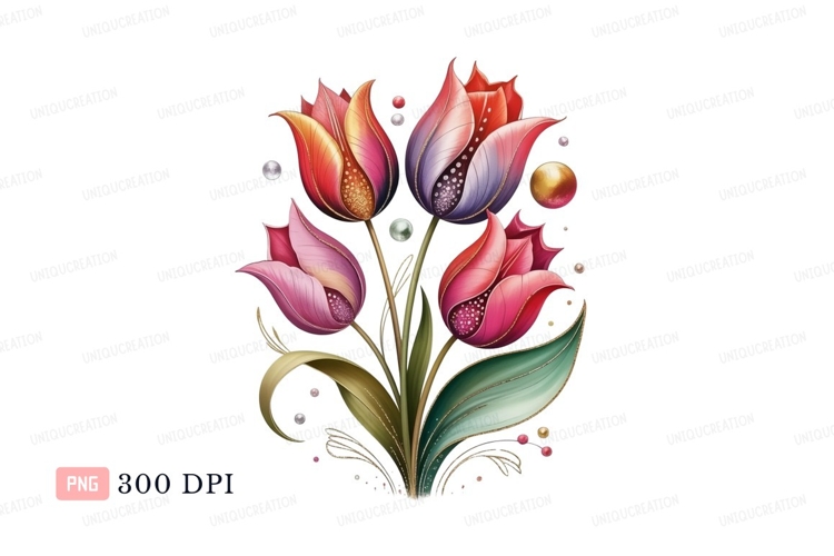 Tulips Clipart Image 3